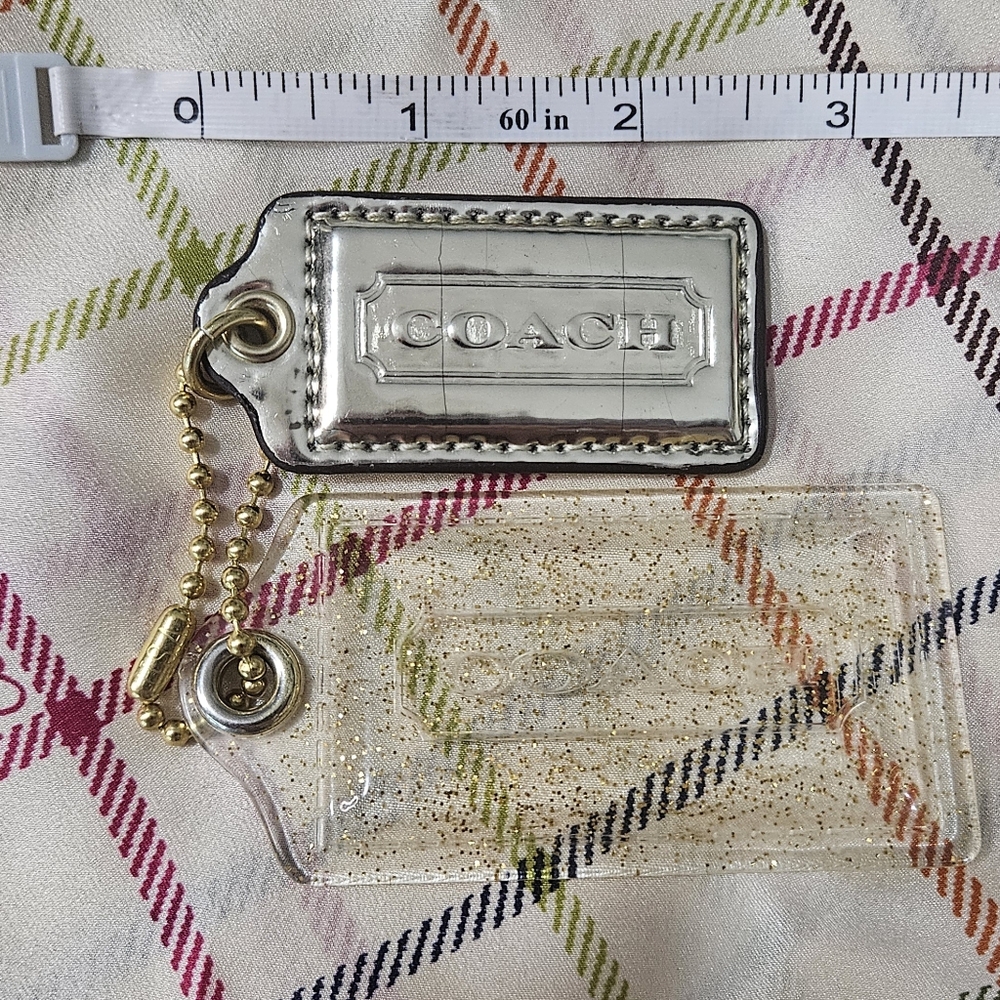 Coach 3" Gold Glitter Poppy & 2.5" Gold Foil Hangtag Set - Picture 4 of 4